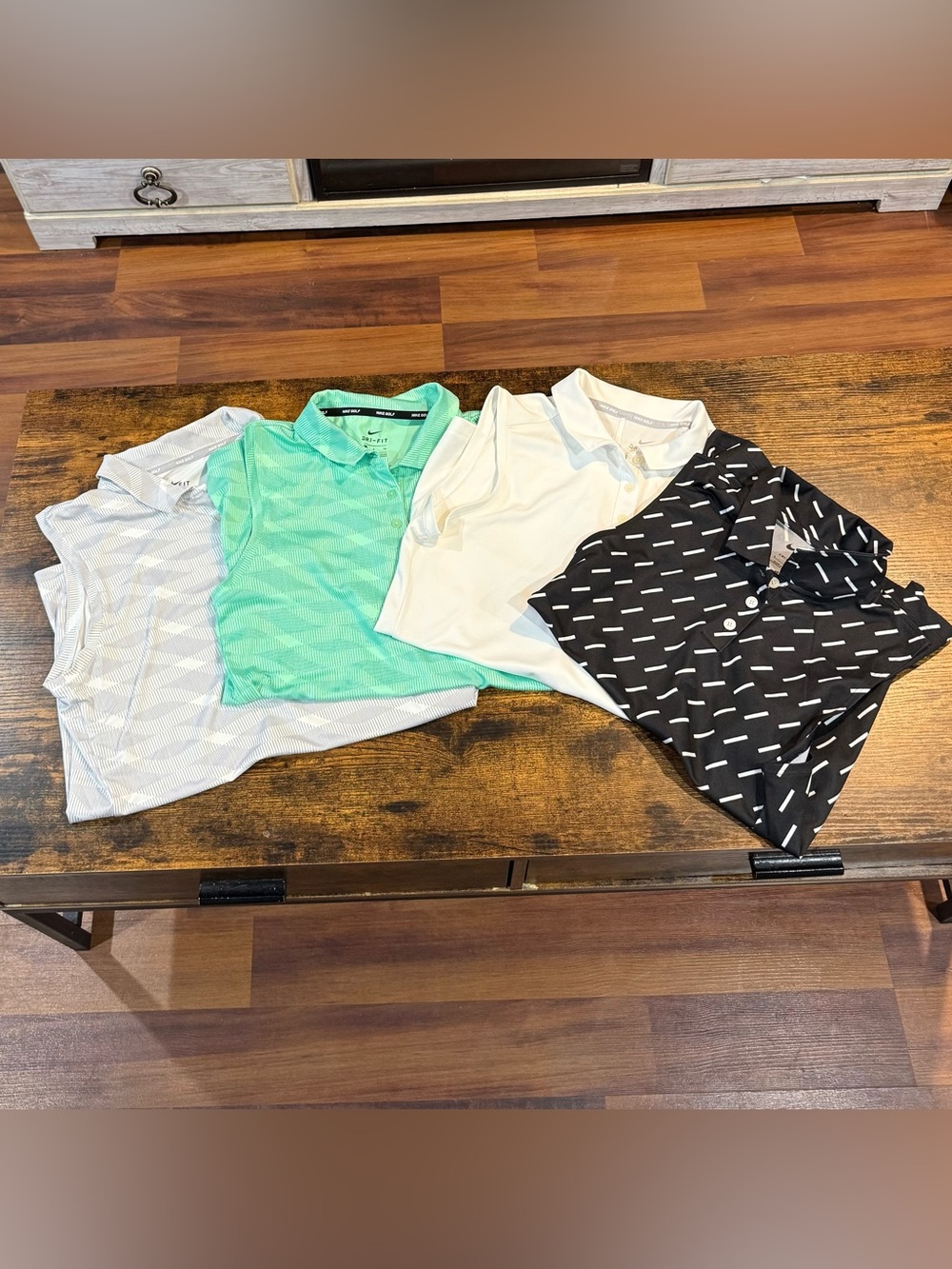 Lot of 5 Nike Golf Women’s Dri-FIT Sleeveless Polo Shirts Size Small